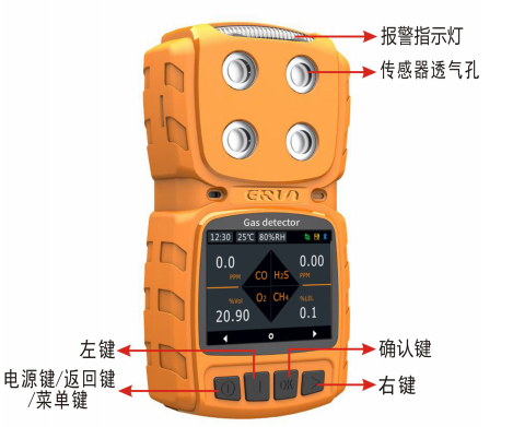 四合一气体报警器校准方法步骤